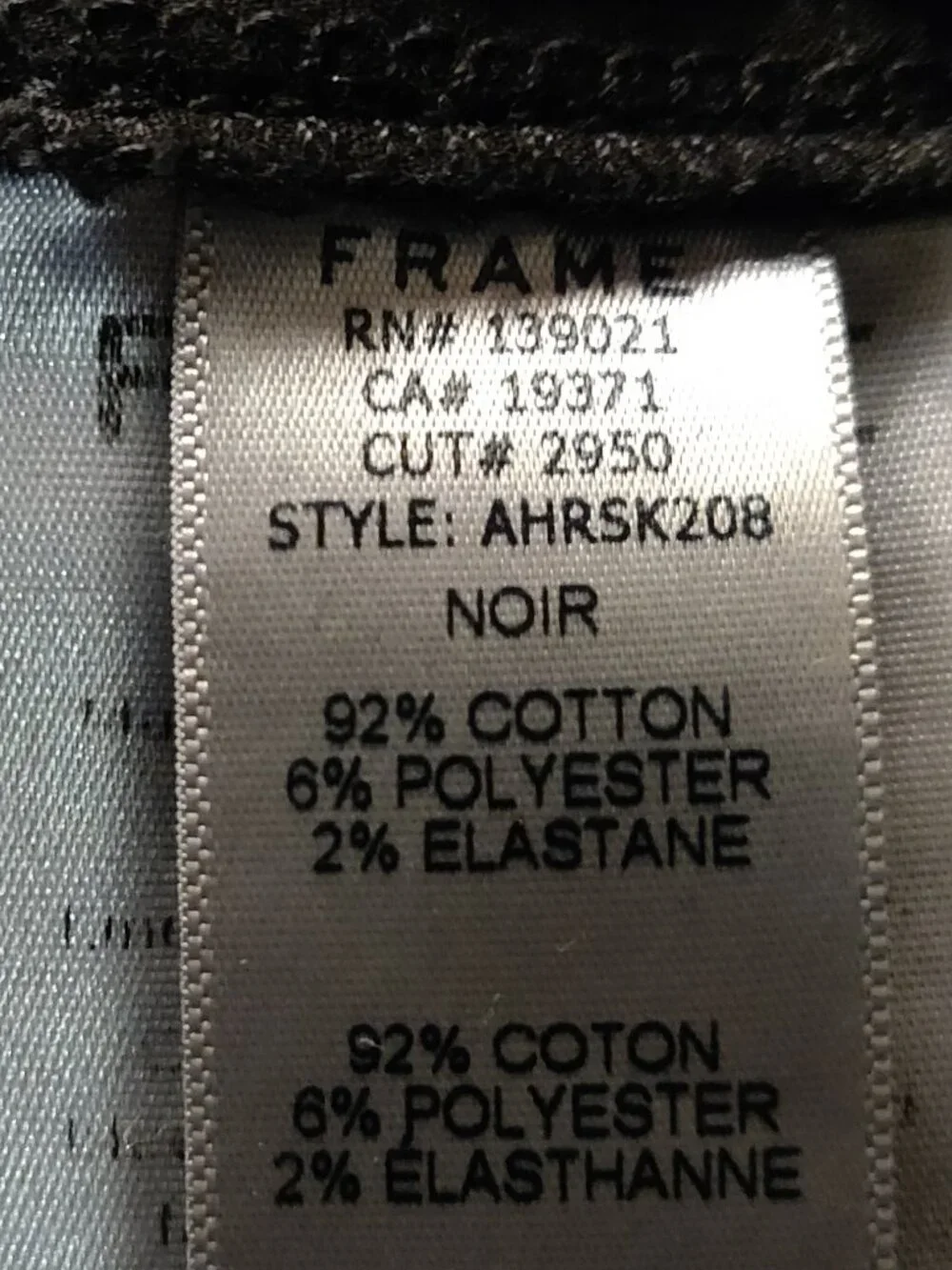 Frame Ali High Rise Skinny Black Jeans SIZE 31